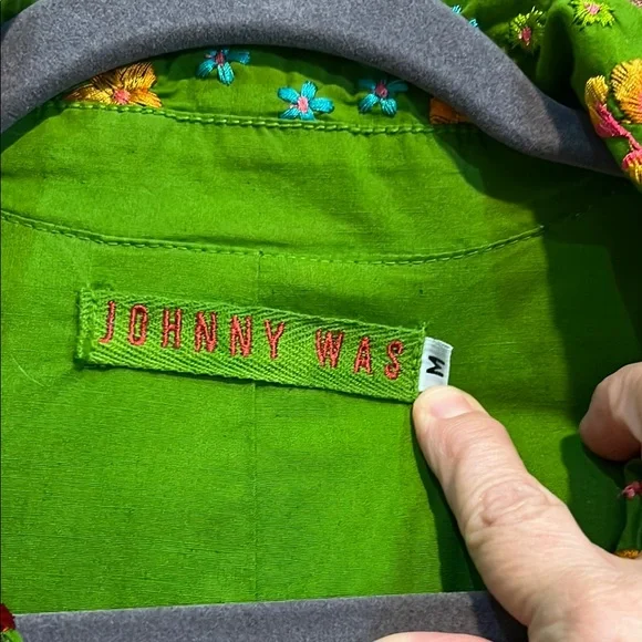 Johnny Was Floral Green Women's Coat - Picture 2 of 11